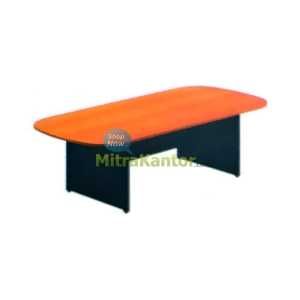 Meja rapat kantor besar Murano MCT 6755 N oval, warna cherry black. Cocok untuk ruang meeting profesional. Beli di Mitra Kantor, stok terbatas!
