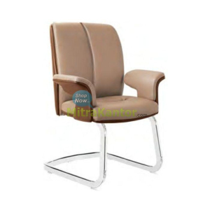 kursi kantor hadap Donati Bexley V1-C dengan sandaran tinggi dan rangka chrome elegan