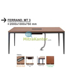 Jual Meja Kantor Meeting Donati Ferrand MT 3 – Nyaman hingga 8 orang